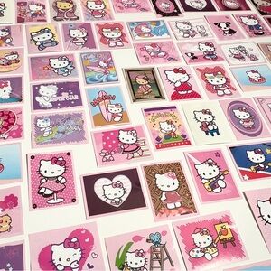 Y2k 2000s mcbling 2009 large hello kitty Sanrio sticker bundle